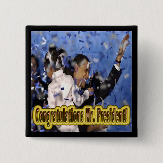 PRÄSIDENT BARACK OBAMA BUTTON (Vorderseite)