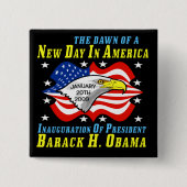 PRÄSIDENT BARACK OBAMA BUTTON (Vorderseite)