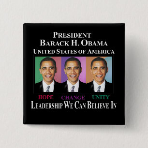 PRÄSIDENT BARACK OBAMA BUTTON