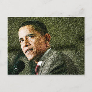 Präsident Barack Obama Eröffnung 20. Januar 2009 Postkarte