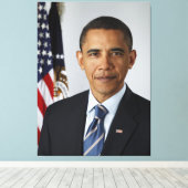 Präsident Barack Obama erstes offizielles Portrait Leinwanddruck (Insitu (Holzboden))