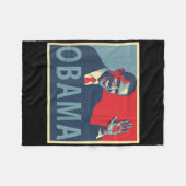 Präsident Barack Obama Fleecedecke (Vorderseite (Horizontal))