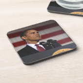 Präsident Barack Obama Getränkeuntersetzer (Linke Seite)