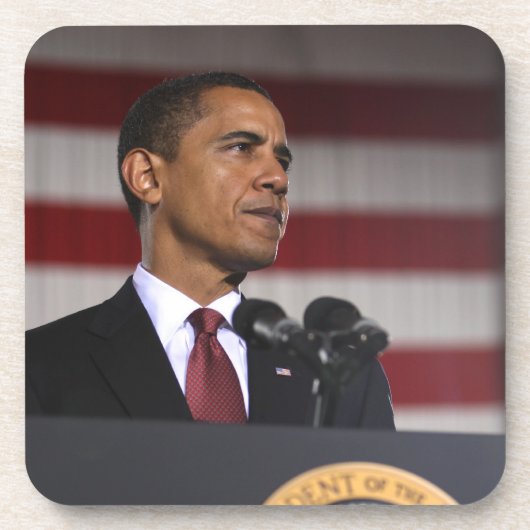 Präsident Barack Obama Getränkeuntersetzer (Vorderseite)