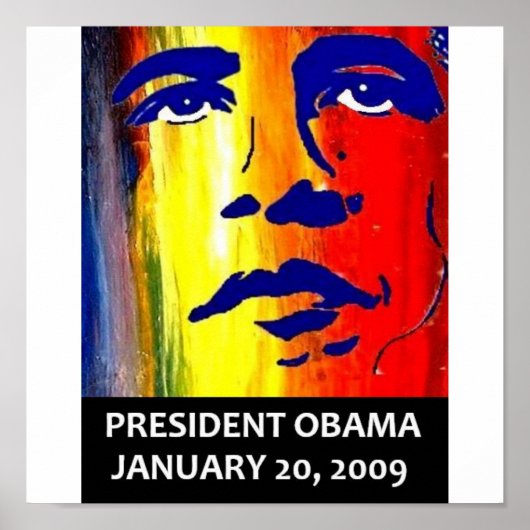 PRÄSIDENT BARACK OBAMA INAUGURATION POSTER (Vorne)