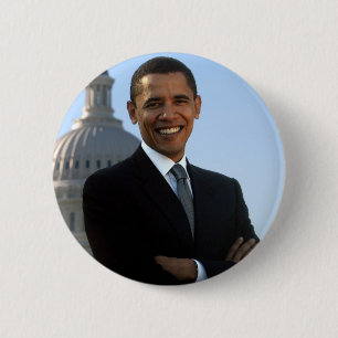 Präsident Barack Obama knöpft Buttone Button