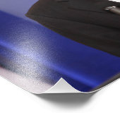 Präsident Barack Obama kündigt an Fotodruck (Ecke)