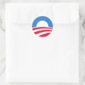 Präsident Barack Obama Logo-Aufkleber Runder Aufkleber (Tasche)