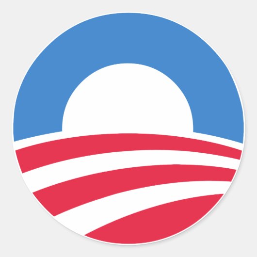 Präsident Barack Obama Logo-Aufkleber Runder Aufkleber (Vorderseite)