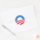 Präsident Barack Obama Logo-Aufkleber Runder Aufkleber (Umschlag)