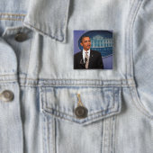 Präsident Barack Obama macht eine Mitteilung Button (Beispiel)