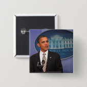 Präsident Barack Obama macht eine Mitteilung Button (Vorne & Hinten)