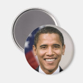 Präsident Barack Obama Magnet (Vorderseite/Rückseite)