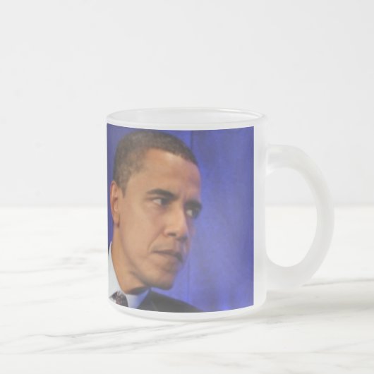 Präsident Barack Obama Mattglastasse (Rechts)