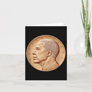 Präsident Barack Obama Medaille Coin Shirt-Black H Karte