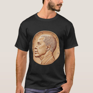Präsident Barack Obama Medaille Coin Shirt-Black H T-Shirt