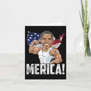 Präsident Barack Obama Merica 4. Juli Funny Pa Karte