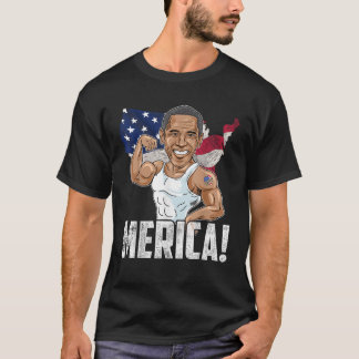 Präsident Barack Obama Merica 4. Juli Funny Pa T-Shirt