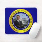 Präsident Barack Obama Mousepad - Blau (Mit Mouse)