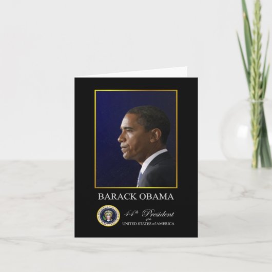 Präsident Barack Obama - Papiergruß-Karte Karte (Vorderseite)