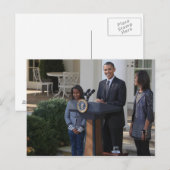 Präsident Barack Obama pardbt die Postkarte (Vorne/Hinten)