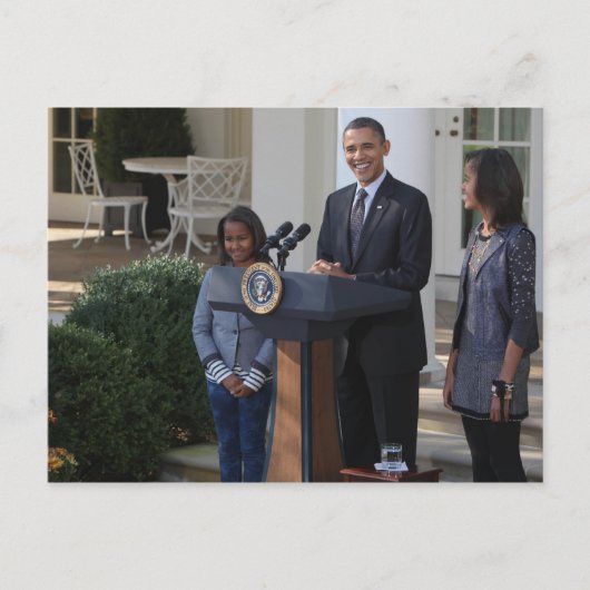 Präsident Barack Obama pardbt die Postkarte (Vorderseite)