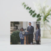 Präsident Barack Obama pardbt die Postkarte (Stehend Vorderseite)