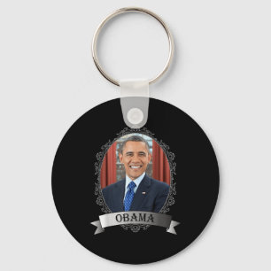 Präsident Barack Obama Portrait_1 Schlüsselanhänger