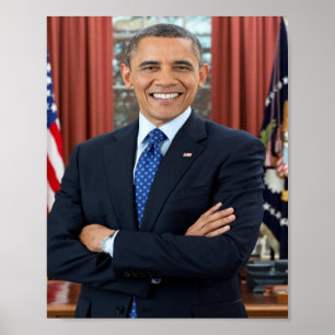 Präsident Barack Obama Portrait Poster