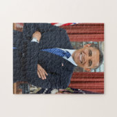 Präsident Barack Obama Portrait Puzzle (Horizontal)