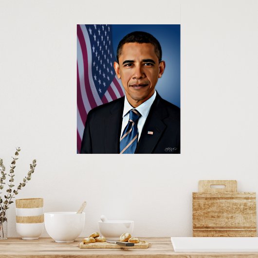 Präsident Barack Obama Poster (Küche)
