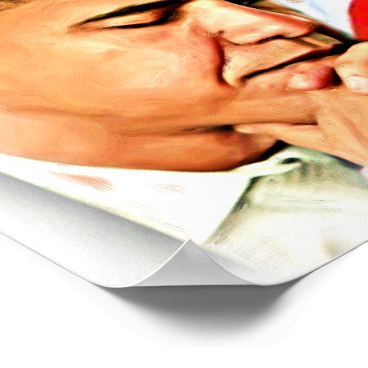 Präsident Barack Obama_Poster Poster (Ecke)