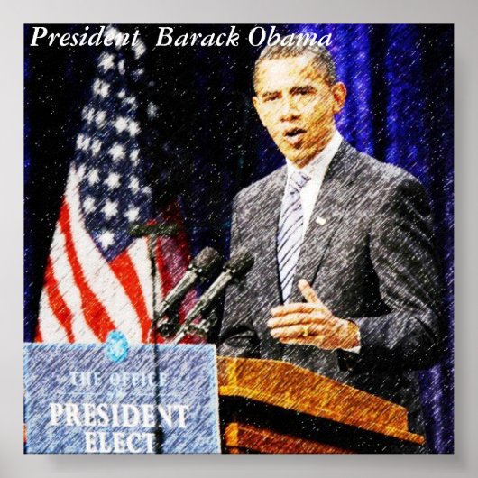 Präsident Barack Obama-Poster Poster (Vorne)