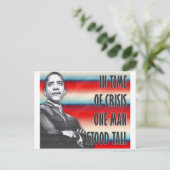 Präsident Barack Obama Postkarte (Stehend Vorderseite)