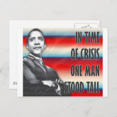 Präsident Barack Obama Postkarte (Vorne/Hinten)