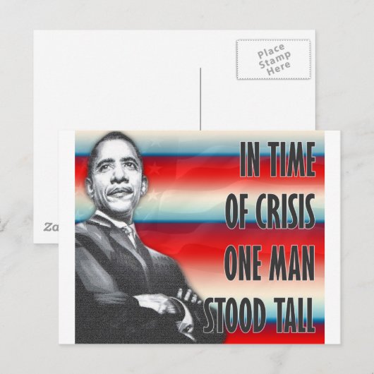 Präsident Barack Obama Postkarte (Vorne/Hinten)
