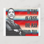 Präsident Barack Obama Postkarte (Vorderseite)