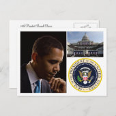 Präsident Barack Obama Postkarte (Vorne/Hinten)