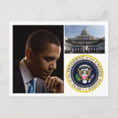 Präsident Barack Obama Postkarte (Vorderseite)