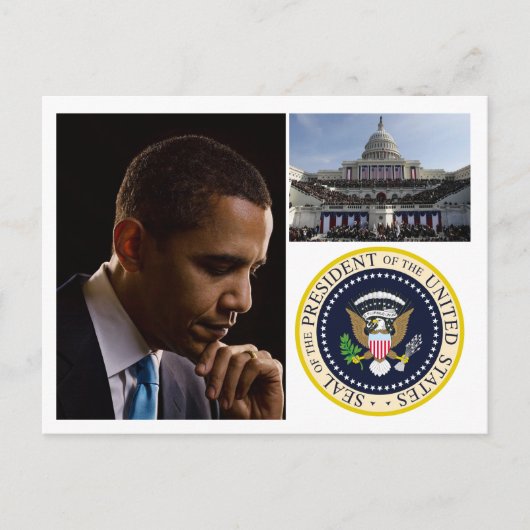 Präsident Barack Obama Postkarte (Vorderseite)
