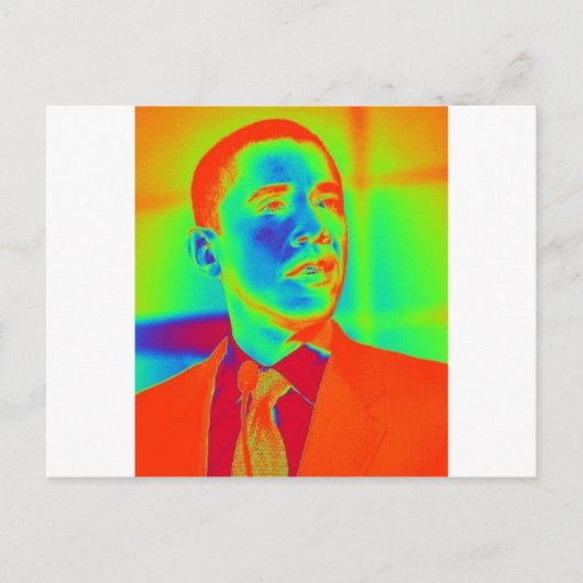 Präsident Barack Obama Postkarte (Vorderseite)