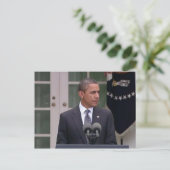 Präsident Barack Obama Postkarte (Stehend Vorderseite)