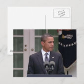 Präsident Barack Obama Postkarte (Vorne/Hinten)