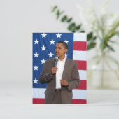 Präsident Barack Obama Postkarte (Stehend Vorderseite)