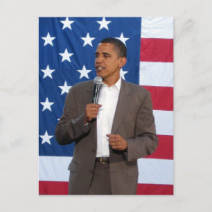 Präsident Barack Obama Postkarte