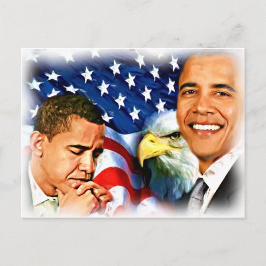 Präsident Barack Obama_ Postkarte (Vorderseite)