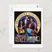 Präsident Barack Obama Postkarte (Vorne/Hinten)