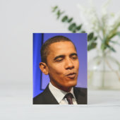 Präsident Barack Obama Postkarte (Stehend Vorderseite)