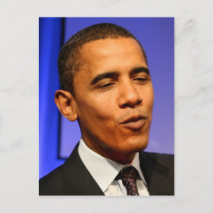 Präsident Barack Obama Postkarte