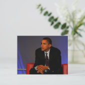 Präsident Barack Obama Postkarte (Stehend Vorderseite)